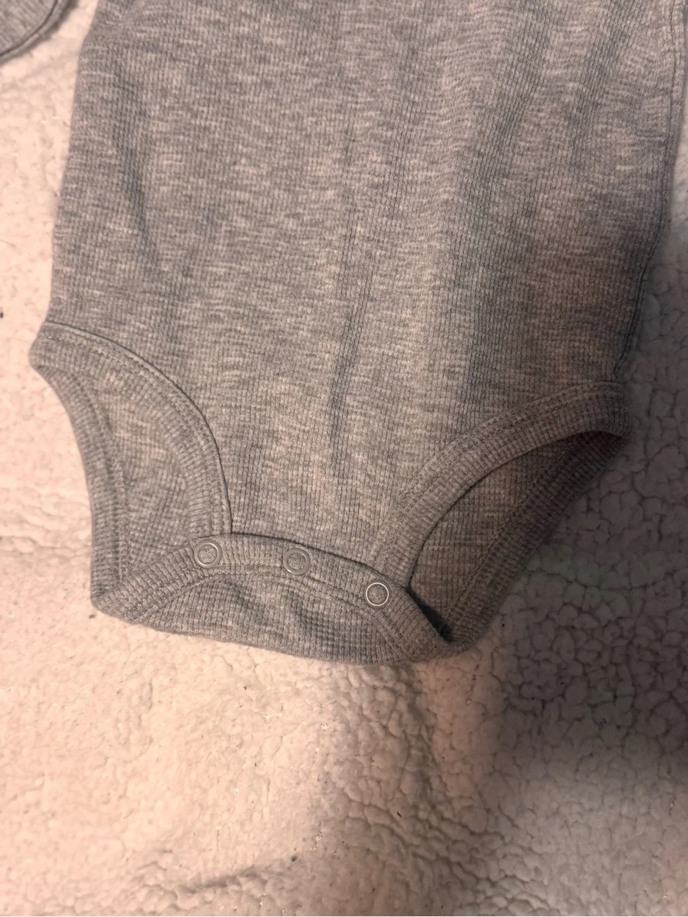 Carter's Heather Gray Long-Sleeve Baby Bodysuit